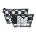 thumbnail image 1 of Juego de 2 bolsas de viaje Tiny Twinkle, a prueba de desorden, con cuadros negros, 1 of 7