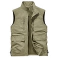 thumbnail image 6 of Purcolt Men's Fishing Vest Mesh Lined Lightweight Quick Dry Utility Safari Travel Vest Summer Casual Outdoor Work Photo Hiking Cargo Vest Sleeveless Jackets with Multi Pockets, 1X-5X, 6 of 6