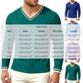 thumbnail image 6 of StSilkitty Long Sleeve T-Shirts for Men Textured V Neck Slim T Shirt Lightweight Soft Stretch Pullover Tops, 6 of 6