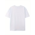 thumbnail image 2 of Simple and fashionable printed men's round neck short sleeved T-shirt, comfortable and breathable casual sports top suitable for spring and summer vacation and leisure vacation, 2 of 5