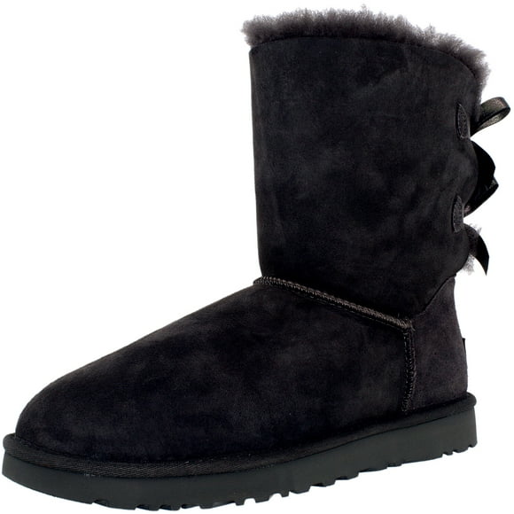 Ugg Women's Bailey Bow II Grey Ankle-High Suede Snow Boot - 7M