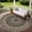 Black Mandala, variant on ORGOWEL Easy Jute Outdoor Round Rug,6ft Washable Indoor Outdoor Patio Rug,Black Non Slip Round Area Rug Farmhouse,Boho Carpet for Backyard Patio