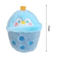 thumbnail image 4 of Milk Tea Cup Plush Doll Soft Fluffy Cartoon Stuffed Sweet Color Elastic Shoulder Bag Shcoolbag Pendant Animal Theme Plush Doll, 4 of 5