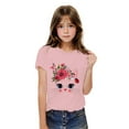 thumbnail image 2 of Piuwrlz Kid Short Sleeve Sweatshirt Girls T-Shirts Pink Size 3 Years, 2 of 4