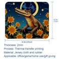thumbnail image 5 of Crocodile Starry Sunflower Mouse Pad for Laptop Wireless Mouse Home Office Travel, Portable & Washable, 5 of 7