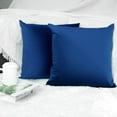 thumbnail image 5 of DEWEL 18 x 18 In Pillow Covers 2 Pack Throw Pillow Covers,  Navy Blue Soft Velvet Solid Pillow Cases, Square Cushion Cases for Sofa Bedroom Car Chair Bench, Machine Washable, 5 of 7
