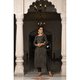 thumbnail image 4 of DWEEP SARA Ensemble Kurta et Pantalon pour Femmes en Modal Gris Soyeux Imprimé Coupe Droite, L/40, 4 of 6