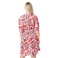 thumbnail image 3 of Principles Womens Paisley Petite Puff Sleeve Mini Dress, 3 of 3