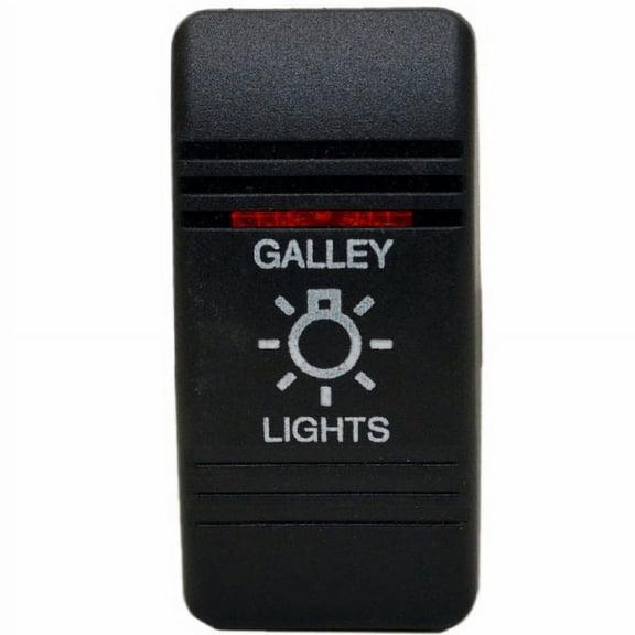 Carling Boat Rocker Switch Cover | Galley Lights Black Actuator