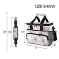 thumbnail image 3 of FORMRS Insulated Cooler Bag 24 Cans Capacity Soft Leakproof Lunch Box with Side Pockets, Purple Flower Pattern, 3 of 7