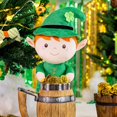 thumbnail image 5 of Gloveleya Plush Dolls Saint Patrick's Day Gifts Soft Blessings Doll Shamrock Wishes Plush Elf Baby Gifts for Boy 16" Green, 5 of 13