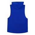 thumbnail image 4 of Sinleey Men's Activewear Tank Top Hoodies Sleeveless Vest for Bodybuilding Muscle Athletic Shirt Dark Blue XXL, 4 of 7