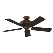 Hunter 52 inch Indoor Ceiling Fan with LED Light - Brown Ceiling Fan with Pull Chain, For Bedroom or Living Room, Standard Mount, No Remote, 5 Blades - Italian Countryside 53200, P.A. Cocoa