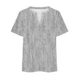 thumbnail image 4 of Birdeem Blouses pour Femmes T-Shirt à Manches Courtes Imprimé Décontracté Col Rond Ample, 4 of 9