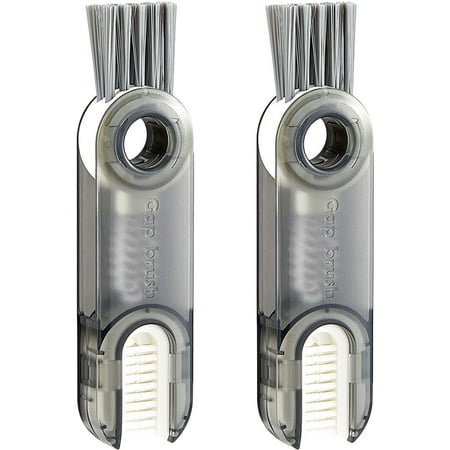 

2Pcs Bottle Cleaning Brush Cup Cover Lid Groove Cleaner Cup Cover Cleaning Brush