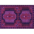 thumbnail image 1 of Ahgly Company Indoor Rectangle Persian Purple Traditional Area Rugs, 2' x 5', 1 of 4