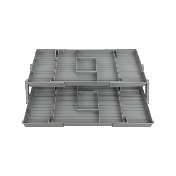 Caja organizadora plegable para cosméticos | Organizador de cajones para maquillaje y joyas | Organizador de escritorio multifuncional para dormitorio o baño | Guarda anillos