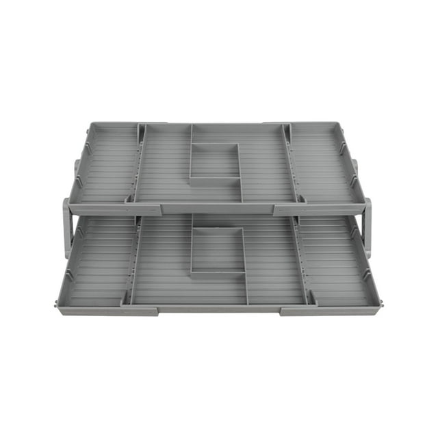 Foldable Cosmetic Organizer, Makeup Storage Box with Drawers, Vanity Jewelry Organizer, Portable Travel Toiletry Case, Multifunctional Desktop Dressing Table Organizer for Cosmetics, Accessories