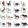 thumbnail image 4 of Figuras de animales del bosque SCAHOW, 16 unidades, para regalo de cumpleaños para niños, 4 of 6