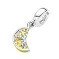 thumbnail image 4 of 925 Sterling Silver Lemon Slice Dangle Charm for Bracelet Charms Bangle Pendant Jewelry, 4 of 4