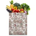 thumbnail image 1 of Indian Paisley Reusable Fabric Tote Bag - Washable Shopping Bag with Exotic Floral Print, 1 of 6
