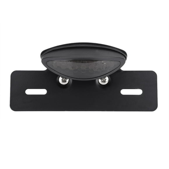 MAYUJIAA Motorcycle LED Rear Brake Tail Light Stop License Plate Lights for Cafe Racer Smoke QM321-15174