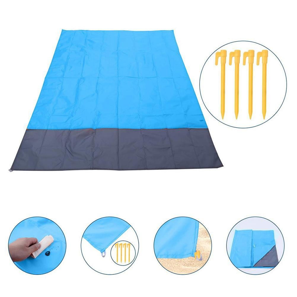 Portable Beach Mat Sand Free Waterproof Beach Blanket Oversized Picnic  Blankets Outdoor Beach Mat For Camping Travel Hiking
