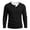 Black, variant on CQONEPT Mens Henley Sweater Long Sleeve Waffle Button Up Tunic Tee Casual Knit Pullover Soft Stretch Fall Winter Tops Khaki XL