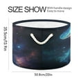 thumbnail image 2 of WOBOGO Space Jellyfish Toy Storage Basket 20×14in Canvas Laundry Hamper for Living Room Kids Room Bathroom Organizer, 2 of 6
