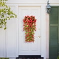 thumbnail image 4 of Hanging Flowers Artificial Violet Flower Wall Wisteria Basket Hanging Garland Flowers Fake Silk Orchid, 4 of 5