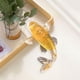 thumbnail image 4 of Figura realista de pez koi de la suerte, miniadorno de resina, escultura creativa de animal. Amarillo, 4 of 7