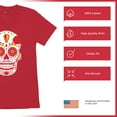 thumbnail image 6 of Kansas City Sugar Skull Men's V-Neck T-shirt KC Die-Hard Football Fan Tailgating, 6 of 7