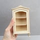 thumbnail image 2 of Vitrina Dollhouse 1:12 en miniatura con tapa curva de madera, 2 of 3