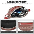 thumbnail image 4 of Fanny Pack Red Christmas Reindeer Pattern Waist Pack Bag,Running Cross Bag,Waterproof Large Fanny Packs for Women Men for Travel Running Hiking Cycling, 4 of 6