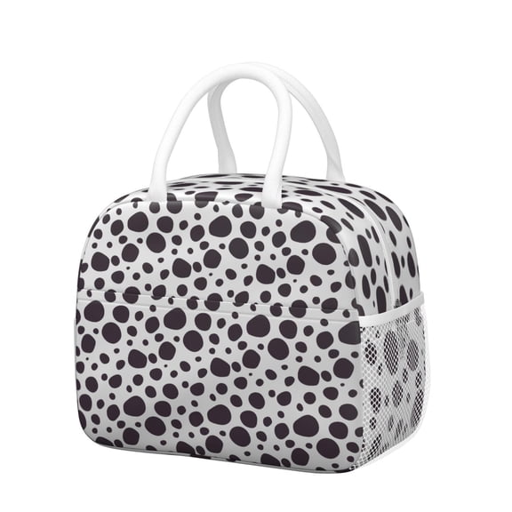 Insulated Lunch Bag for Women, Floral Print Oxford Fabric Lunch Box, Leakproof Thermal Cooler Tote for Work, School & Picnic, Leopard Animal Print