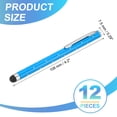 thumbnail image 2 of Uxcell Stylus Pens for Touch Screens, High Precision Universal Bling Stylus Crystal Metal Capacitive Pen Blue, 2 of 7