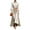 Beige, variant on Long Sleeve Prom Dresses Elegant Satin Evening Dress V Neck Ball Gowns for Women Formal Beige L