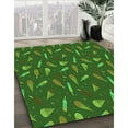thumbnail image 3 of Ahgly Company Machine Washable Indoor Rectangle Transitional Deep Emerald Green Area Rugs, 8' x 10', 3 of 7