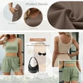thumbnail image 6 of SUNBS Women's Lounge Set Two Piece Sleeveless High Waisted Shorts Summer Outfits, Size XS-2XL, 6 of 8
