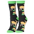 thumbnail image 2 of Crazy Socks Baby Deer Fun Print Novelty Crew Socks for Women, 2 of 6