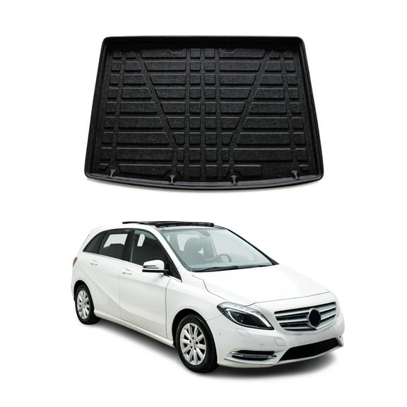 OMAC Cargo Mats Liner for Mercedes B Class W246 2012-2019 Black All-Weather TPE