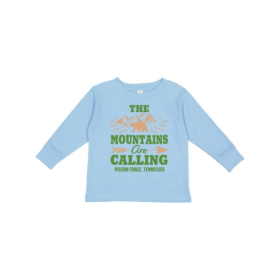 Inktastic Pigeon Forge Tennessee the Mountains Are Calling Boys or Girls Long Sleeve Toddler T-Shirt