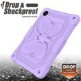 thumbnail image 5 of Galaxy Tab A8 (10.5") Case (SM-X200) - TECH CIRCLE [Cute Butterfly Pattern] Shockproof Kickstand Kids Proof Rugged Case with [Shoulder Strap] for 2022 Samsung Galaxy Tab A8 10.5-Inch Tablet, Purple, 5 of 8