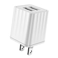 thumbnail image 4 of Double USB Wall Charger Fast Charging Adapter 5V 1A/2.1A Compatible for Smartphones Tablets(White 2.1A), 4 of 8