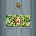 thumbnail image 2 of Happy Basset Hound Welcome St Patrick's Day Lucky Shamrocks Clover Landscape Wood Sign Bassets Dog Breed Lovers Gifts Idea Hanging Wall Home Decor - 22001, 2 of 5