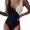 Colorblock, variant on Roaso Women's Cute One Piece Swimsuits Ribbed Ruffle Strappy Swimwear Bathing Suits