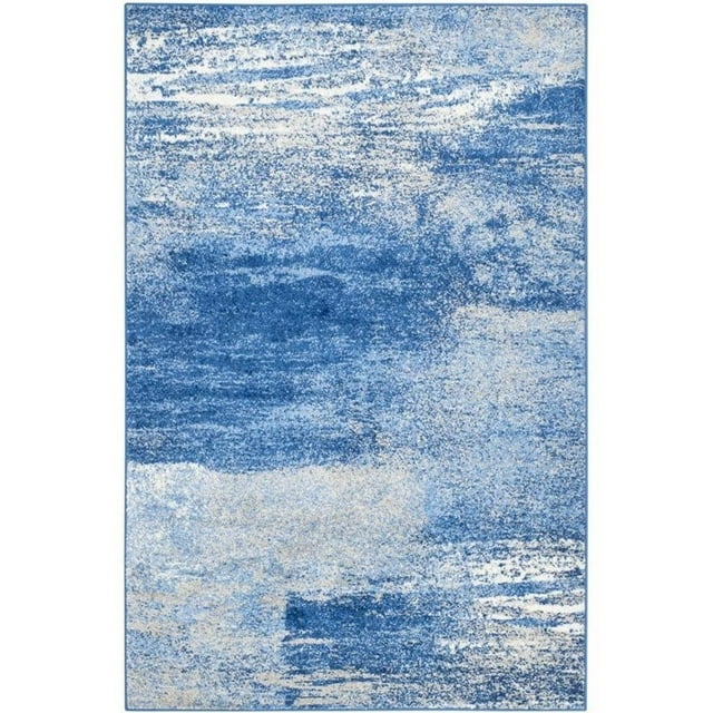 SAFAVIEH Adirondack Collection ADR112F Modern Abstract Non-Shedding Living Room Bedroom Dining Home Office Area Rug, 9 x 12, Silver / Blue