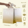 thumbnail image 2 of UNIQOOO 12Pcs Ombre Gold Gift Bags with 24 Tissue Paper, 9x7x4 In, Gradient Gold Glitter Paper Gift Wrap Bag, Recyclable Gift Packaging for Wedding Birthday  Mother's day Baby Shower Party Favor Décor, 2 of 5