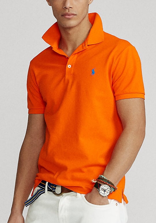 orange ralph lauren polo shirt