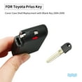 thumbnail image 6 of Anxingo Key Fob Cover Case 2+1 Button with Blank Key Replacement for Toyota Prius 2004-2009 Replacement Shell Keyless Smart Remote Key Case Fob, 6 of 7